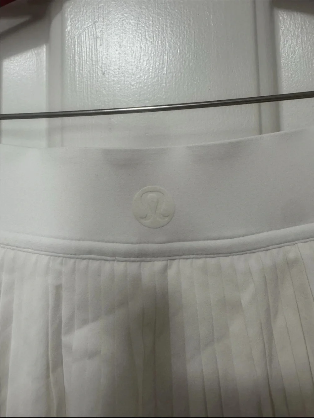 Lululemon White Pleated Tennis Skort